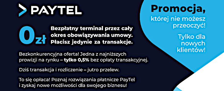 Bezpłatny terminal od payTel